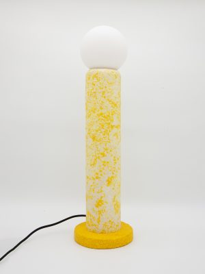 Lampe à poser Terrazzo jaune 01
